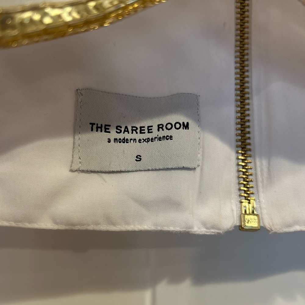NWOT The Saree Room WHITE LIV BLOUSE - Picture 6 of 7